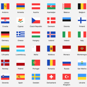 42 quốc gia châu Âu